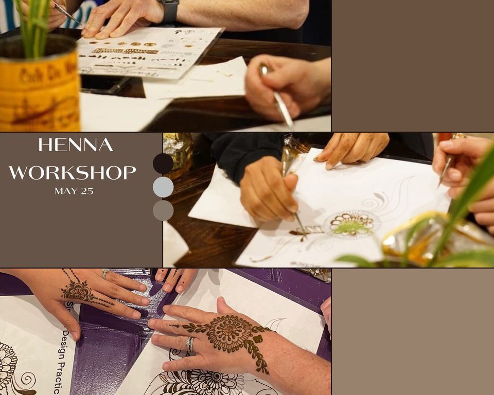 PB Henna Workshop 5/25, Downtown Blues Coffee, Las Cruces, 25 May 2023