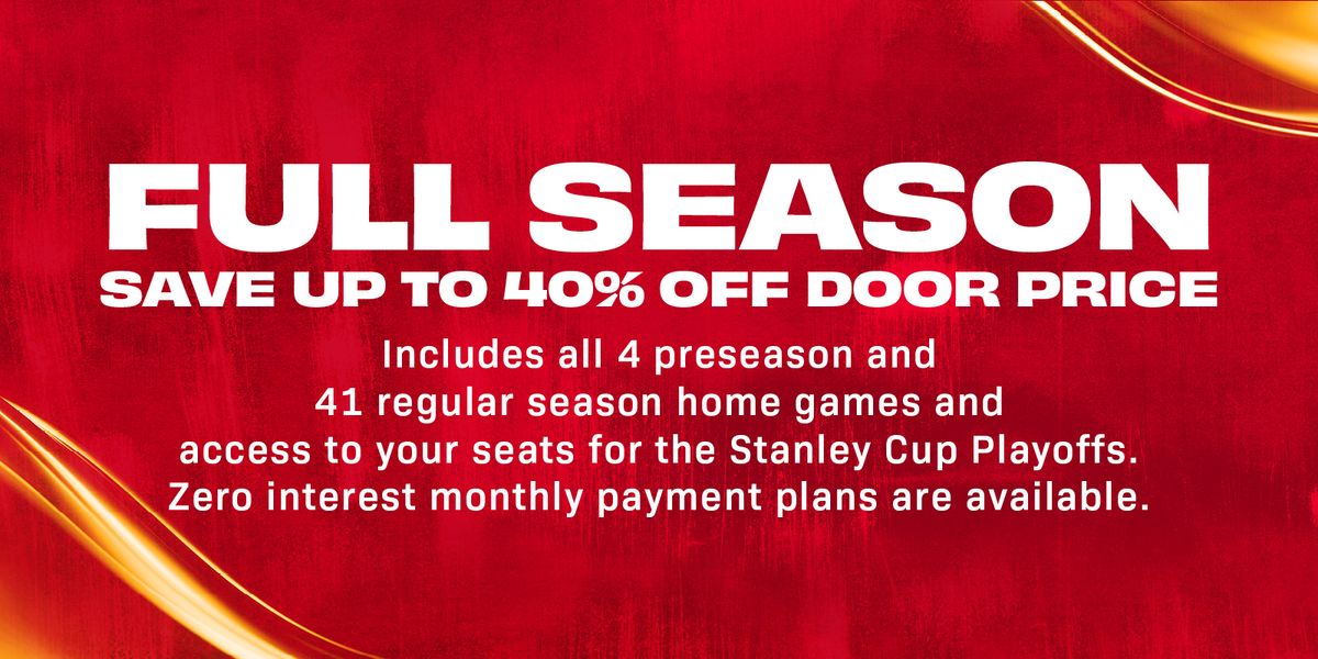Calgary Flames Season Tickets (Includes Tickets To All Regular Season Home Games), 5 October | Event in Calgary