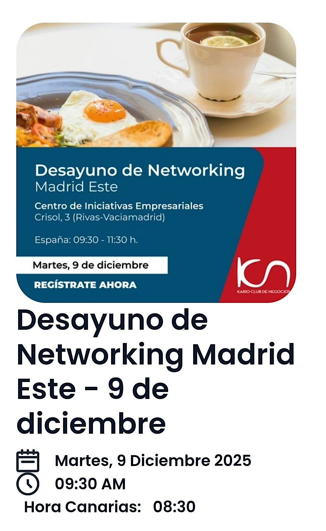 Networking para empresarios, 9 December | Event in Rivas-Vaciamadrid | AllEvents