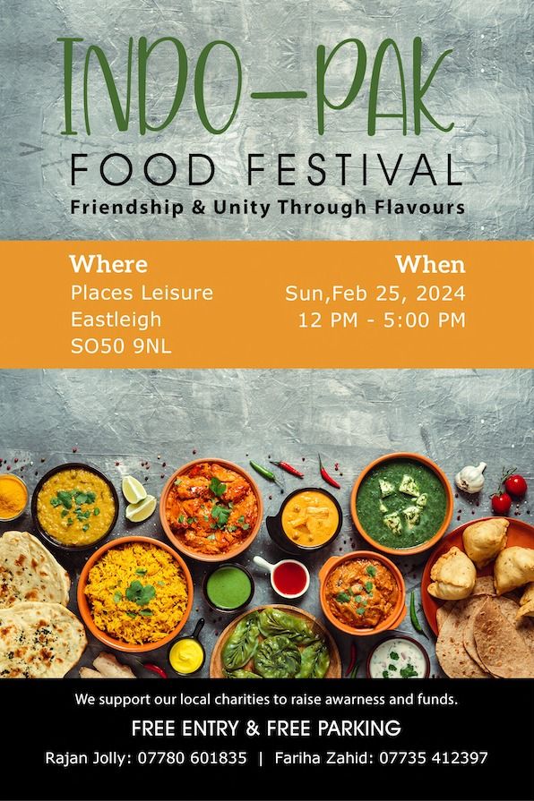 Indo-Pak Food Festival 2024, Places Leisure Eastleigh, 25 February 2024