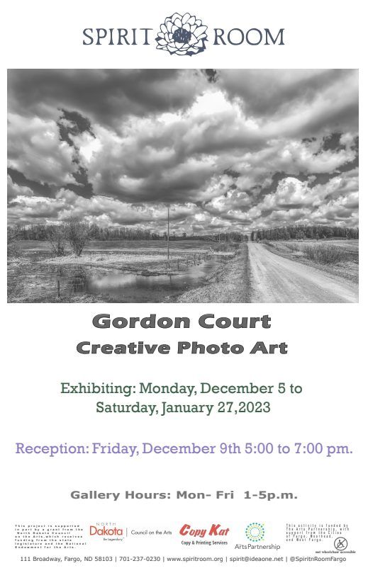 Opening Reception of Gordon Courts Creative Photo Art, Spirit Room