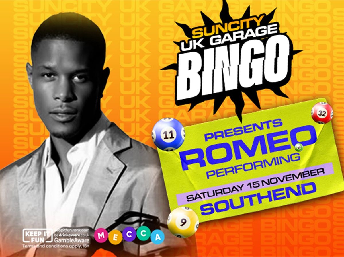 UK GARAGE BINGO in Southend | MC ROMEO SO SOLID , 15 November | Event in Southend-on-Sea | AllEvents