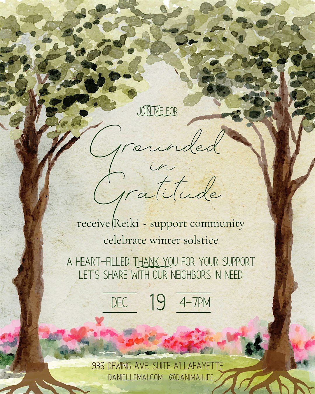 Grounded in Gratitude [Free], 19 December | Event in Lafayette | AllEvents