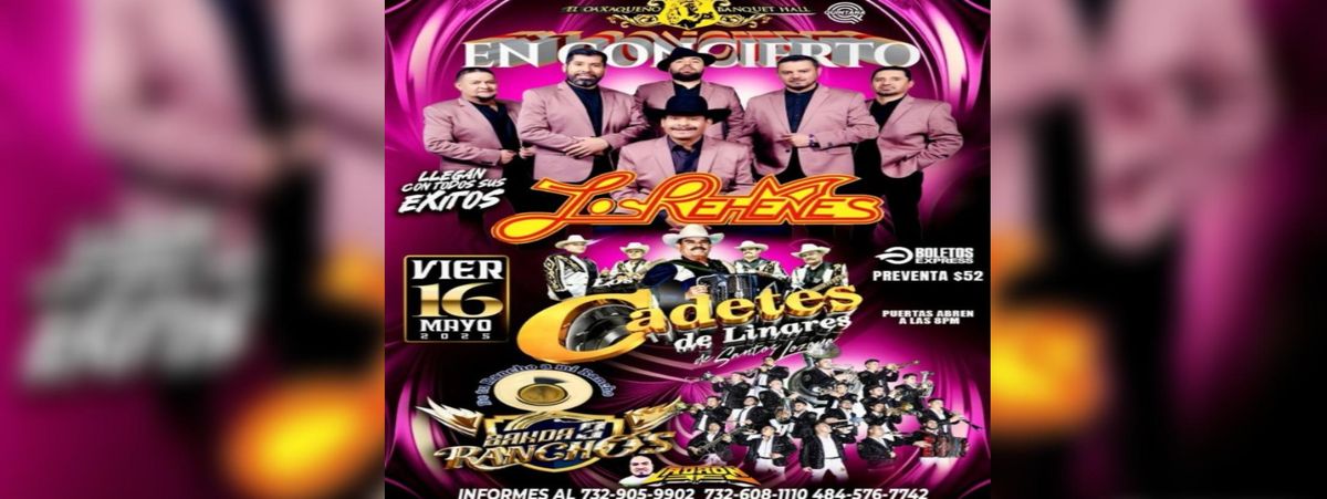 LOS CADETES DE LINARES, LOS REHENES & MAS, 16 May | Event in Lakewood | AllEvents