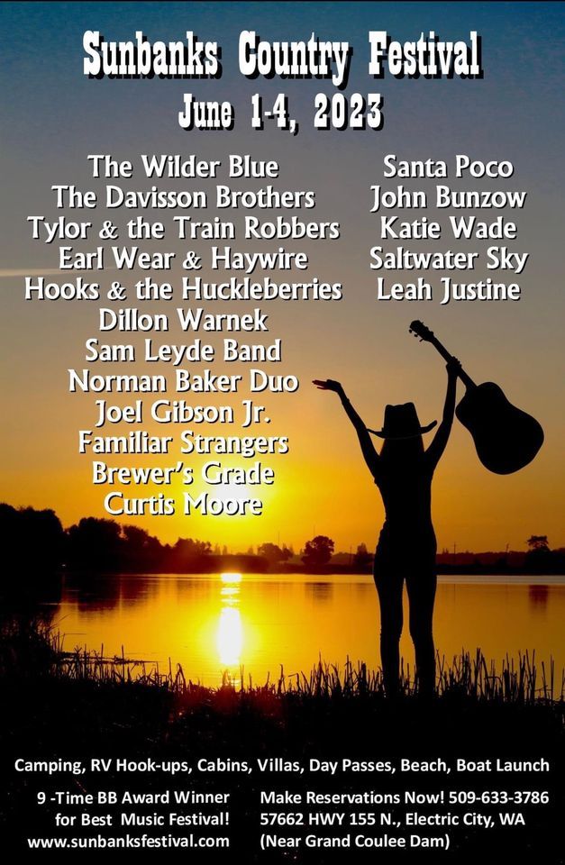 Sunbanks Country Music Festival , Sunbanks Resort, Electric City, June