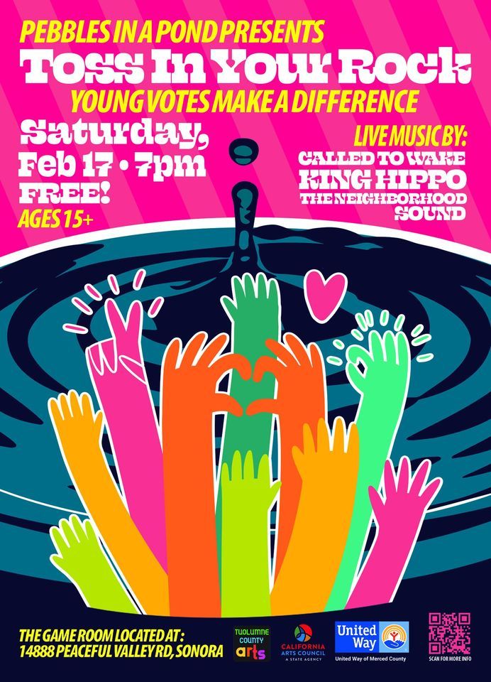 "Toss in YOUR ROCK! Young Votes Make A Difference. a FREE BAND JAM for