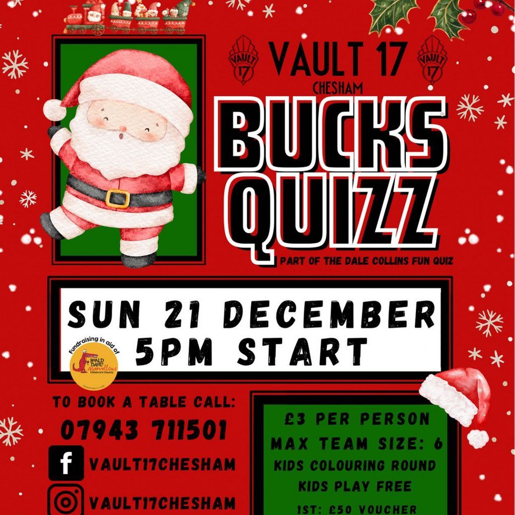Bucks Quiz - FREE, 21 December | Event in Little Chalfont | AllEvents