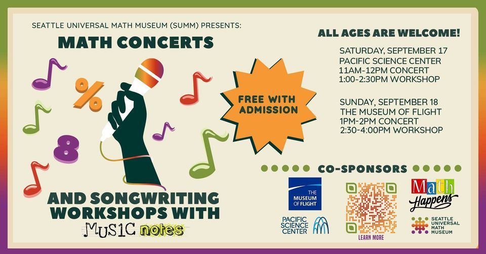 Math Concert and Songwriting Workshops with Music Notes, 200 2nd Ave N ...