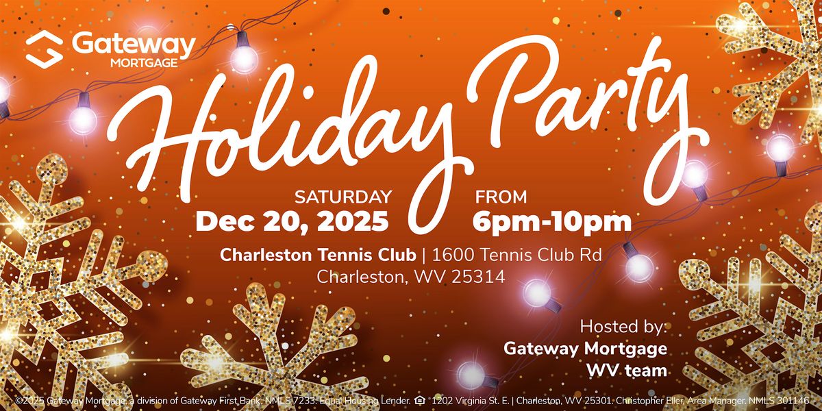 Gateway Mortgage WV Holiday Party, 20 December | Event in Charleston | AllEvents