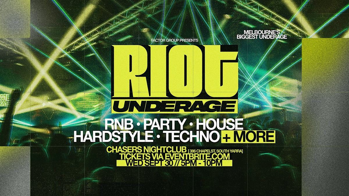 Riot Underage • September 30th 2026