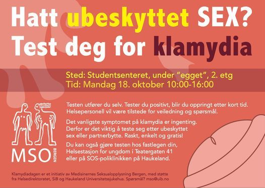 Klamydiadag på studentsenteret, Studentsenteret, Bergen, October 