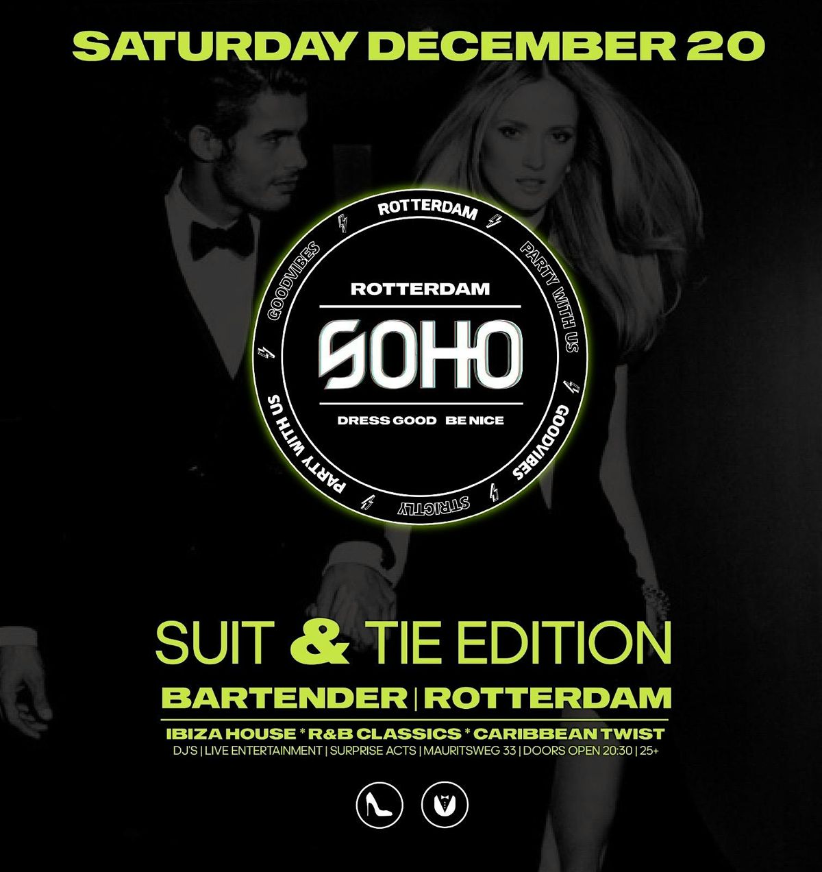 SOHO Suits & Tie Edition, 20 December | Event in Rotterdam | AllEvents