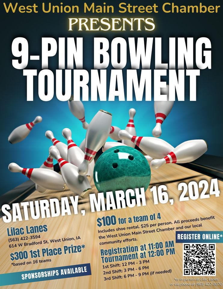 9Pin Bowling Tournament, Lilac Lanes, West Union, March 16 2025 AllEvents.in