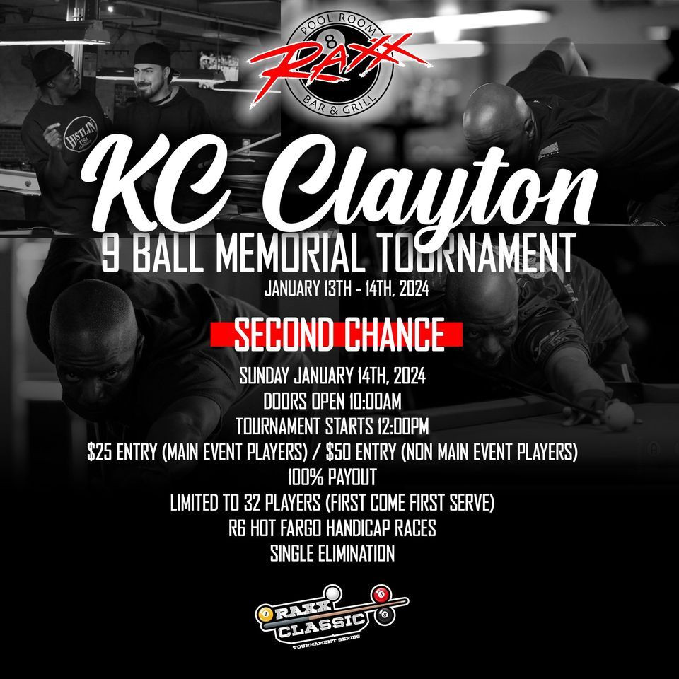 KC Clayton Memorial Event 2nd Chance Tournament, Raxx Pool Room