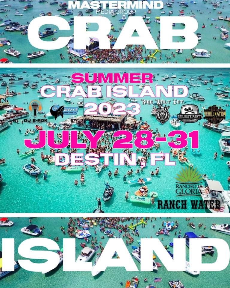 CRAB ISLAND SUMMER 23, Crab Island, Valparaiso, July 28 to July 31