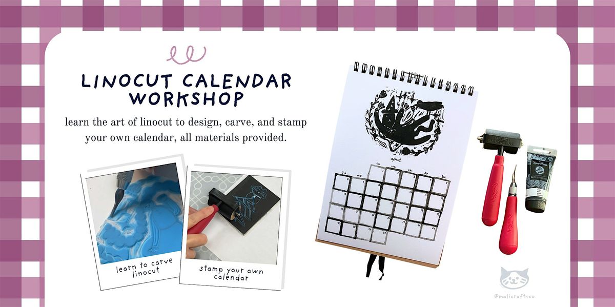 Create Your Own Linocut Calendar! (Beginner-Friendly Workshop), 27 December | Event in Vancouver | AllEvents