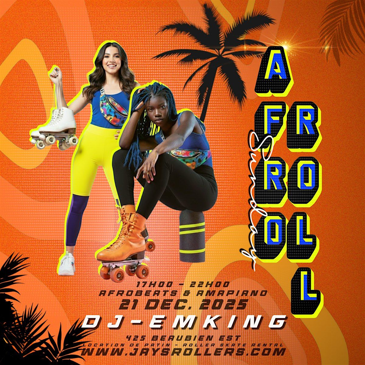 Afro Roll : Jay's Rollers, 21 December | Event in Montréal | AllEvents