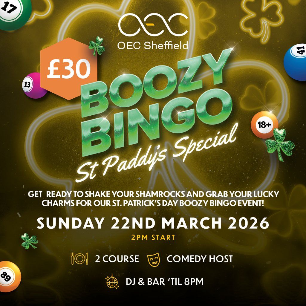 Boozy Bingo St Paddys Special, 22 March | Event in Sheffield | AllEvents
