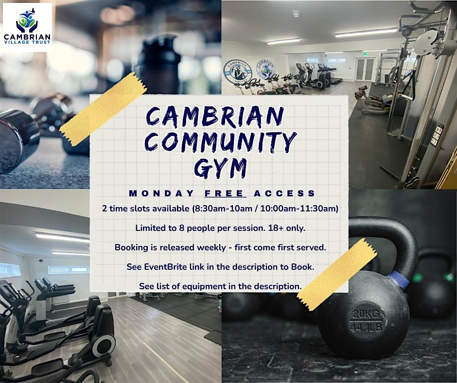 Cambrian Community Gym - 10am-11:30am, 8 December | Event in Clydach Vale | AllEvents