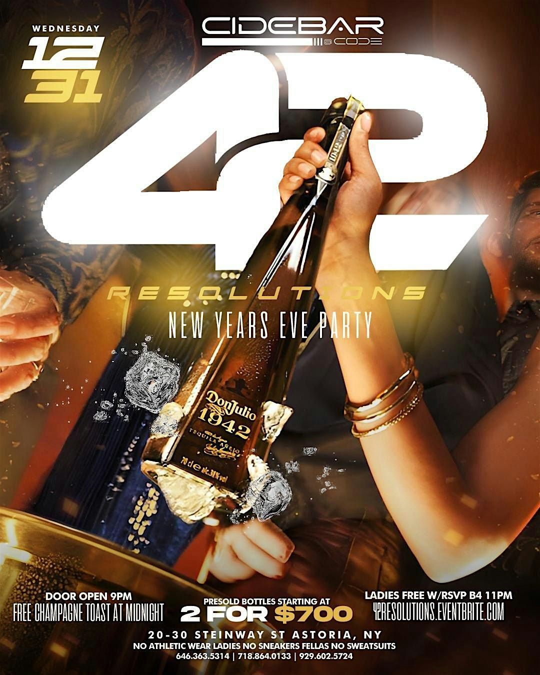 42 RESOLUTIONS — The Official NYE 2026 Party, 31 December | Event in Queens | AllEvents