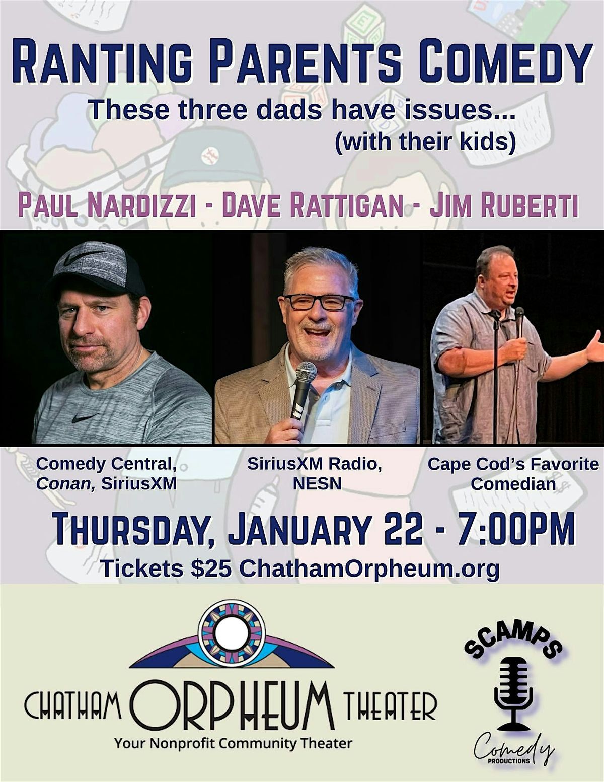 Ranting Parents Comedy Tour at the Chatham Orpheum, 22 January | Event in Chatham | AllEvents