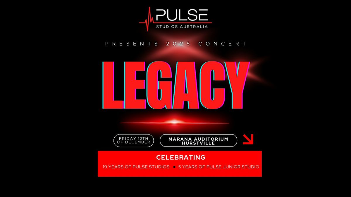 PULSE 2025 CONCERT: LEGACY, 12 December | Event in Hurstville | AllEvents