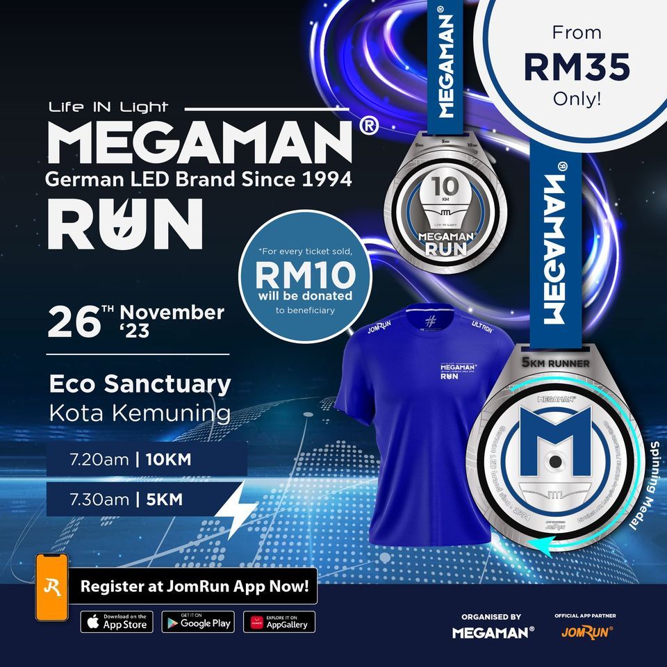 Megaman Charity Run Eco Sanctuary Kota Kemuning Shah Alam November