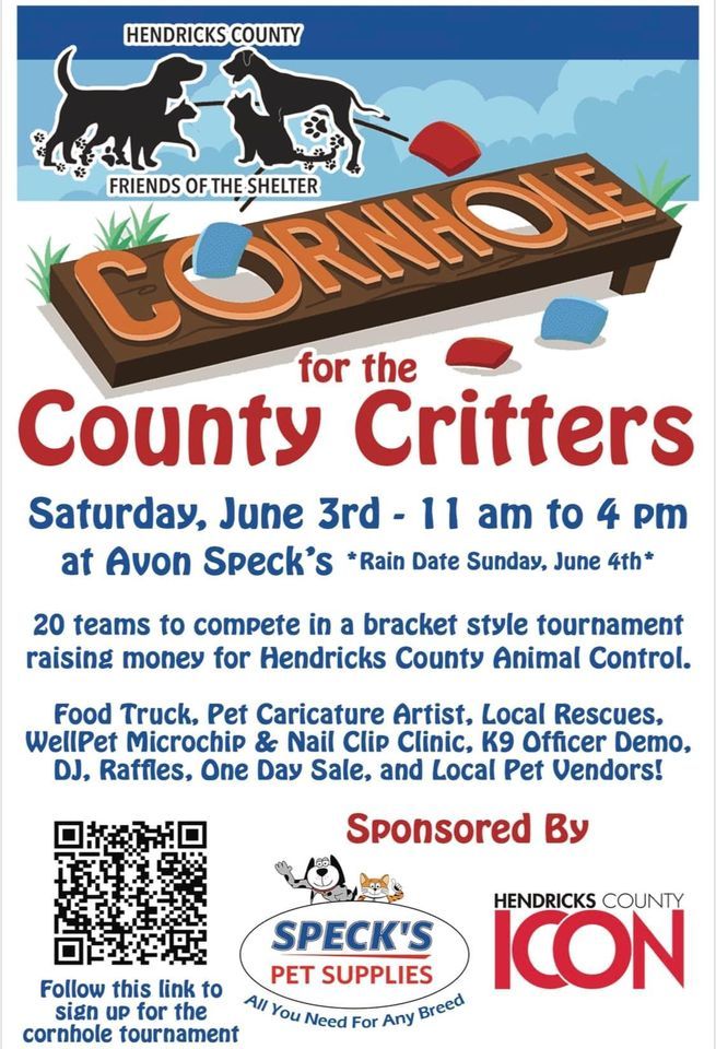 Cornhole for the County Critters, Speck's Pet Supplies Avon, 3 June