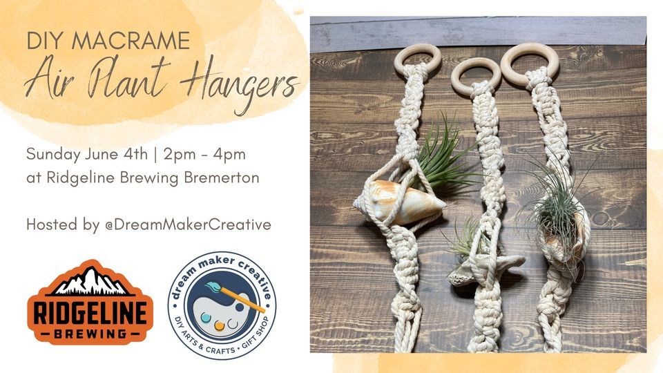 Macrame Air Plant Hanger Workshop, 4 June | Event in Bremerton | AllEvents.in