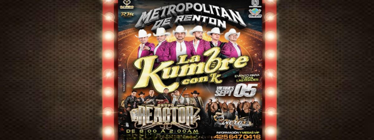 LA KUMBRE CON K Y MAS... in Renton, 5 September | Event in Trenton | AllEvents