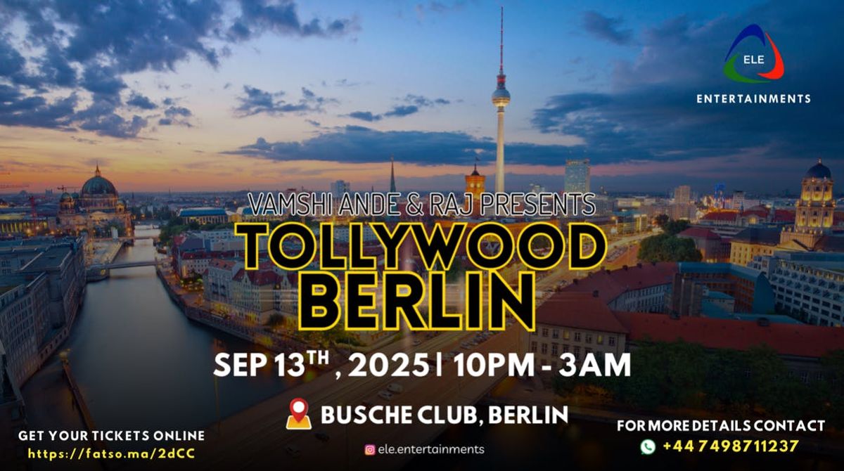 Tollywood BERLIN by ELE.ENTERTAINMENTS, 13 September | Event in Berlin | AllEvents