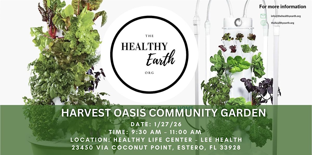 Harvest Oasis Community Garden Maintenance Day, 27 January | Event in Estero | AllEvents