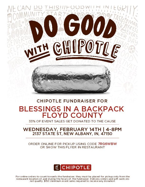 Spirit Night with Chipotle, Chipotle Mexican Grill (2137 State St, New