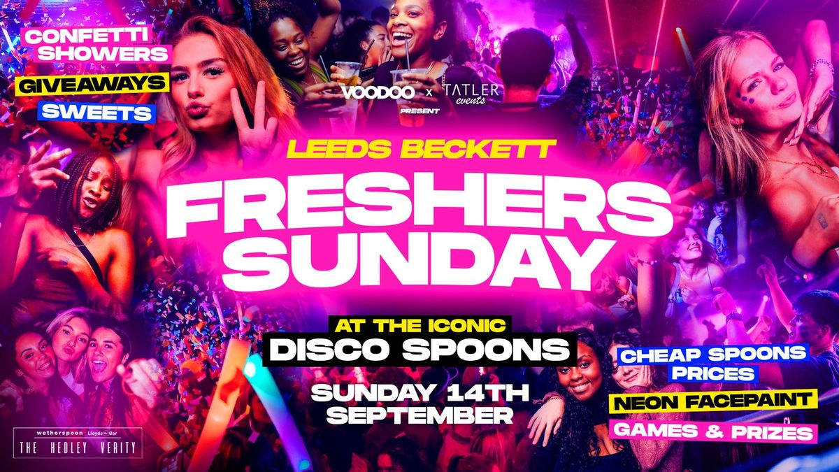 The Official Leeds Beckett Freshers Sunday 14th September @ Disco Spoons!, 14 September | Event in Leeds | AllEvents