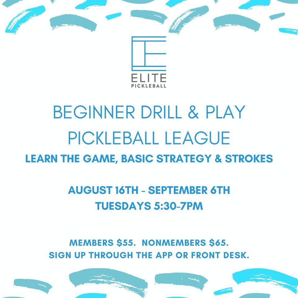 Beginner Pickleball League, Elite Tennis and Wellness, Overland Park