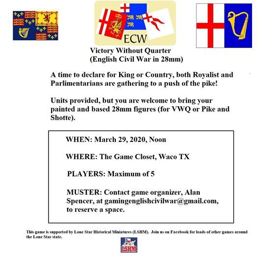 Victory Without Quarter Ecw 28mm The Game Closet Waco March 29 2020 Allevents In