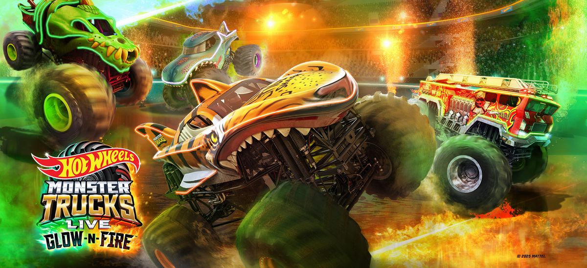 Hot Wheels Monster Trucks Live Glow-N-Fire, Toyota Arena - Ontario, 29 ...