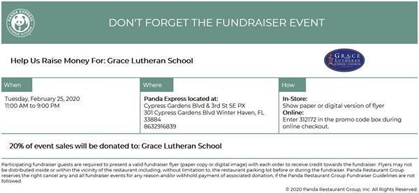 Gls Spirit Night Panda Express Winter Haven