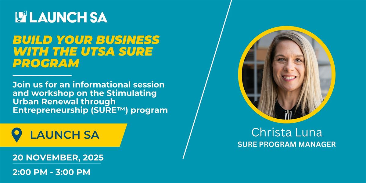 Build Your Business with the SURE™ Program – Info Session, 20 November | Event in San Antonio | AllEvents