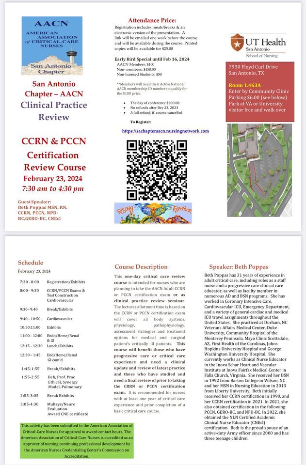 CCRN/PCCN Certification Review and CEU , Baptist Health System (St ...