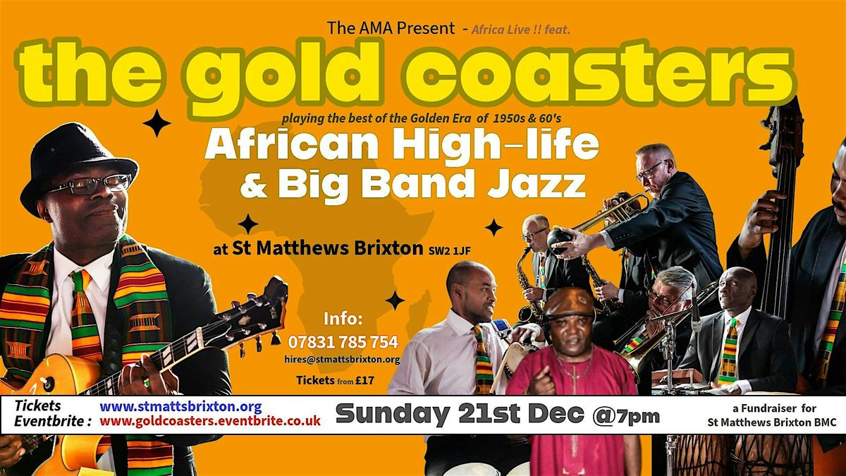 The Gold Coasters - Fundraiser for St Matthews Brixton BMC, 21 December | Event in London | AllEvents
