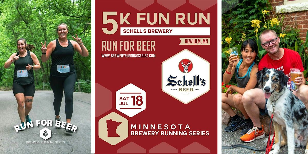 5k Fun Run x  Schell's Brewing | 2026 MN Brewery Running Series, 18 July | Event in New Ulm | AllEvents