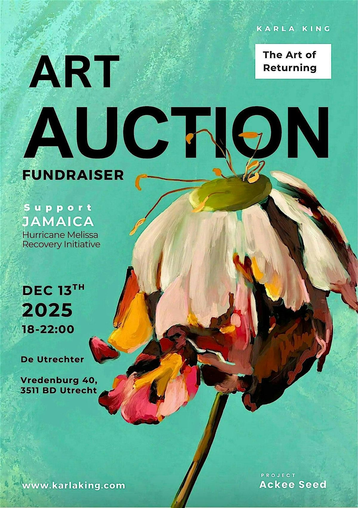 The Art of Returning - Art Auction Fundraiser, 13 December | Event in Utrecht | AllEvents