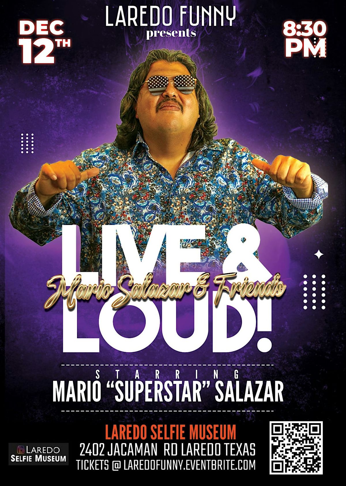 Laredo Funny presents Mario "Superstar" Salazar, 12 December | Event in Laredo | AllEvents