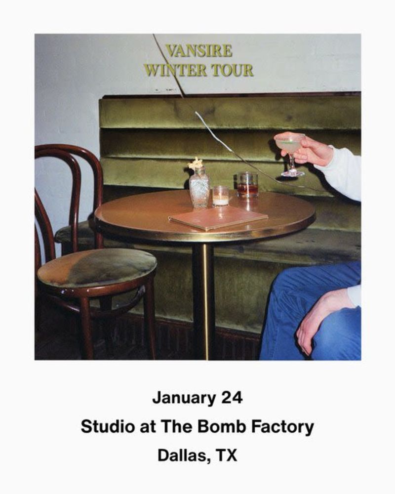 Vansire, The Studio at The Bomb Factory, Dallas, 24 January 2027 ...