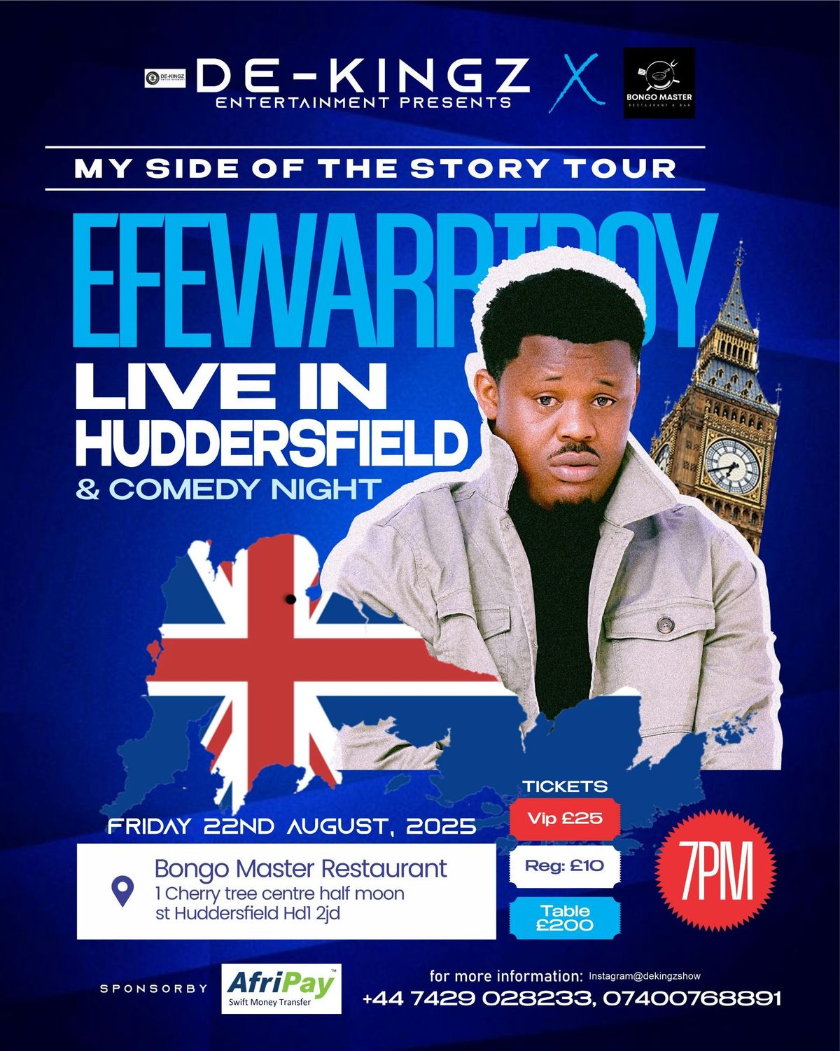 EFE WARRI BOY LIVE IN HUDDERSFIELD! , 22 August | Event in Huddersfield | AllEvents