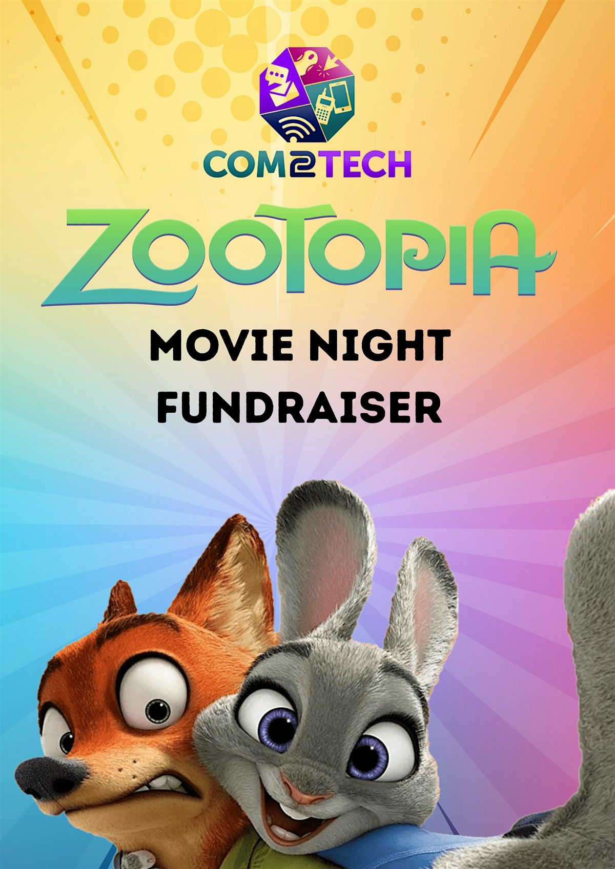 Com2Tech Zootopia Movie Fundraiser, 28 November | Event in Dunedin | AllEvents