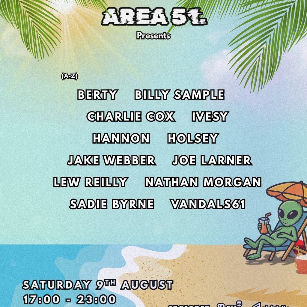 Area 51 OPEN AIR Summer Showcase, 9 August | Event in Birmingham | AllEvents