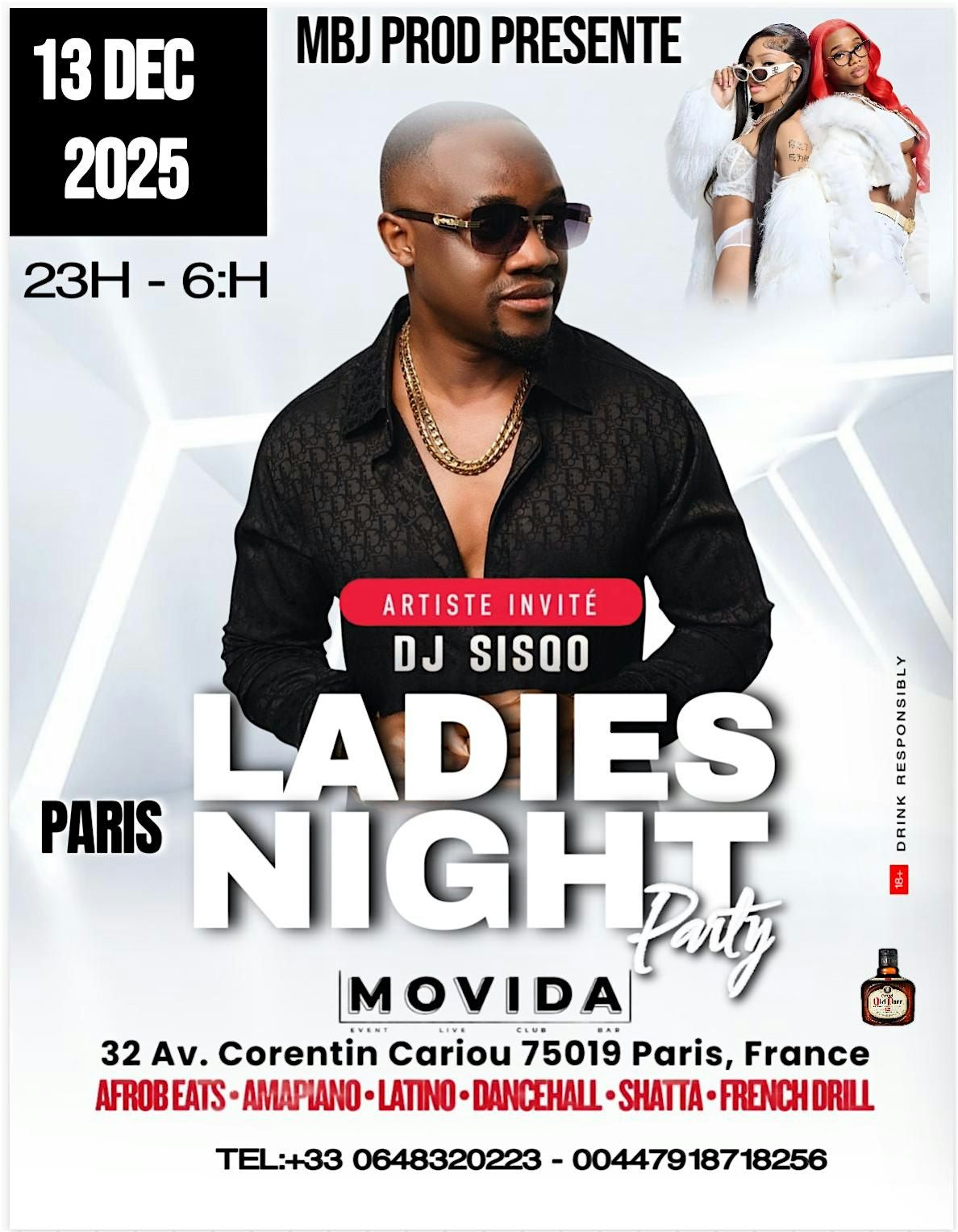 Afrobeat, Amapiano, Dancehall, BASHMENT,Soirée Afrique de l’Ouest à Paris”, 13 December | Event in Paris