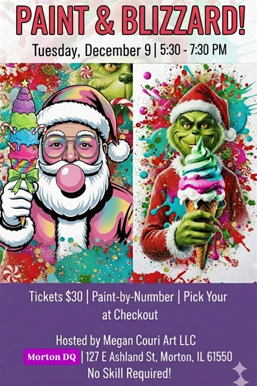 Paint N’ Blizzard: Paint-by-Numbers Event, 9 December | Event in Morton | AllEvents